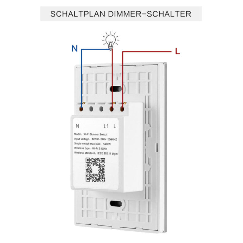WiFi Smart Light Dimmer – Touch Switch Compatible with Alexa with Smooth Dimming