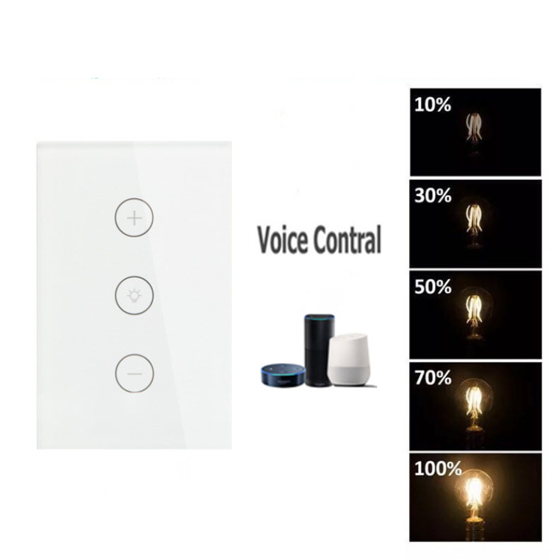 WiFi Smart Light Dimmer – Touch Switch Compatible with Alexa with Smooth Dimming
