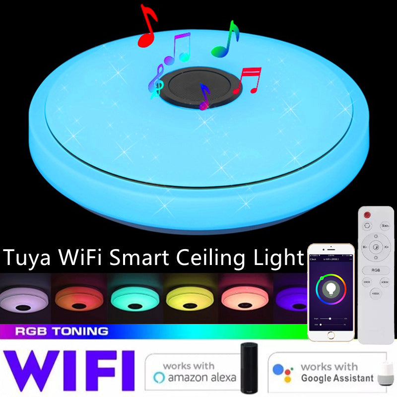 Tuya WiFi Smart LED Ceiling Light – App & Remote Control (Compatible with Alexa & Google Home)