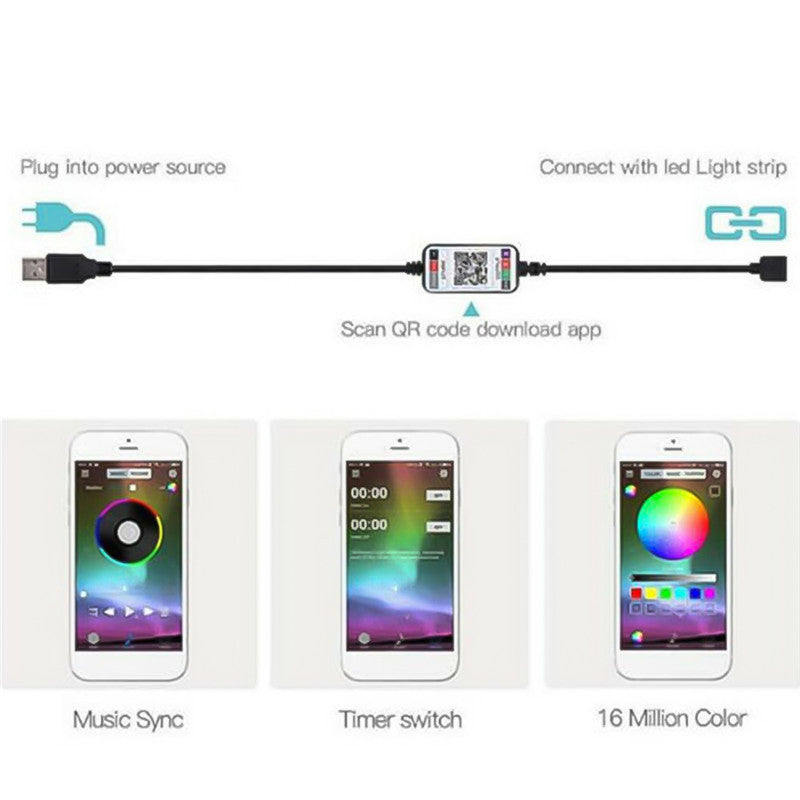Smart RGB LED Strip – Bluetooth App Control