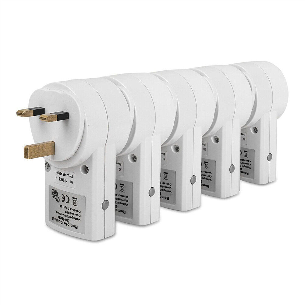 Remote Control Power Strip – 5 Sockets with 2 Remote Controls